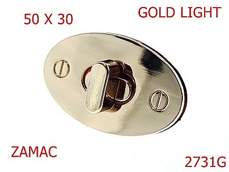 Inchizatori poseta - 2731G/INCHIZATOARE POSETA-50x30-mm---gold light---13i12--