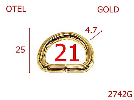 Inele D - 2742G/INEL D-21-mm-4.7-gold---3D2--