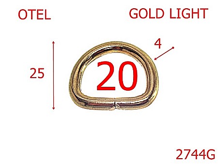 Inele D - 2744G/INEL D-20-mm-4-gold light---3E1--