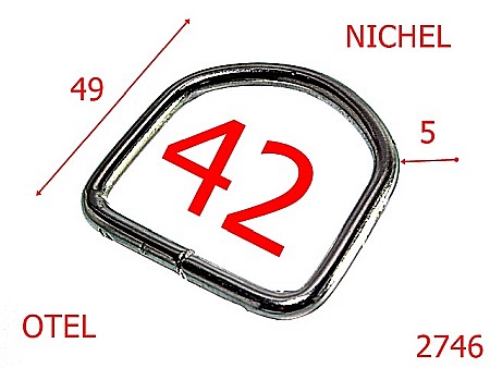 Inele D - 2746/INEL D-42-mm-5-nichel---2C6--
