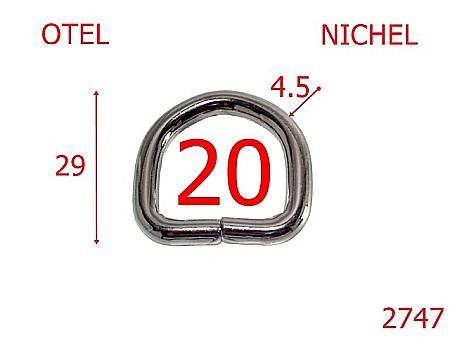 Inele D - 2747/INEL D-20-mm-4.5-nichel---3F2--