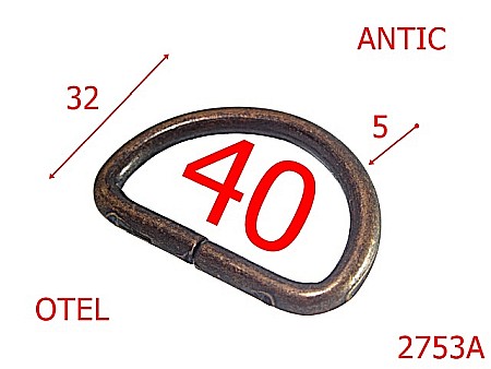 Inele D - 2753A/INEL D-40-mm-5-antic---2F2/3A3