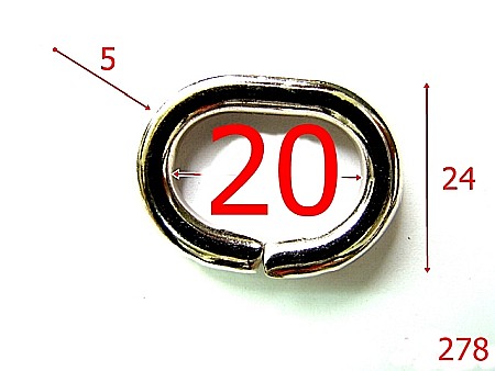 Inele - 278/INEL  OVAL  2 CM NIKEL-20-mm-5-nichel---3E6--H13