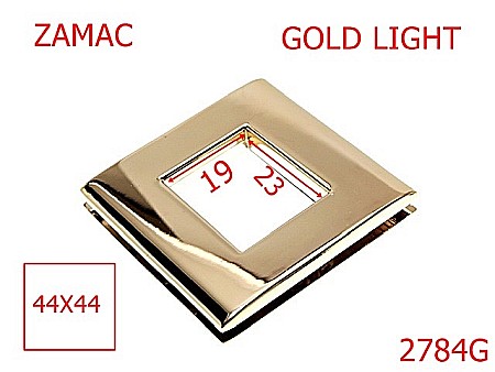 Ocheti - 2784G/OCHET PATRAT-44X44-mm---gold light---2B1--