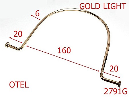 Manere - 2791G/MANER METALIC-160-mm-6-gold light---7L7--