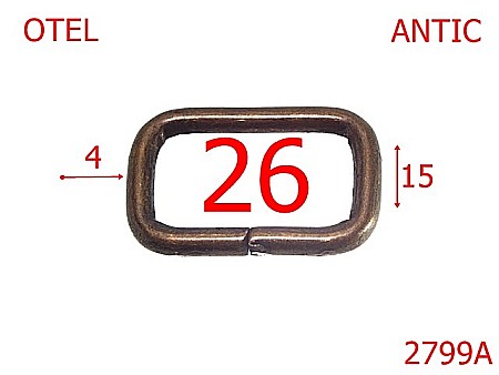 Inele dreptunghiulare - 2799A/INEL DREPTUNGHIULAR-26-mm-4-antic---3G3--
