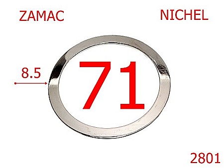 Inele rotunde - 2801/INEL ROTUND-70-mm-8.5-nichel---4D5--