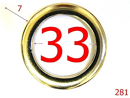 Inele - 281/INEL 3 CM NIKEL-33-mm-7-nichel---4E4--T32