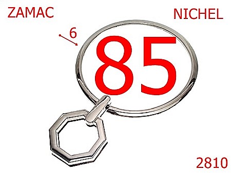 Manere - 2810/MANER ARTICULAT HEXAGON-85-mm-6-nichel---7I8--