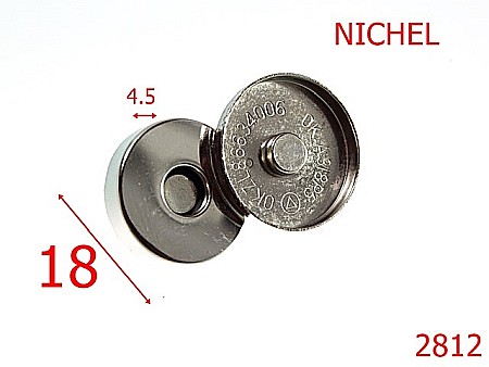 Magneti - 2812/MAGNET CU CAPAC-18-mm-4.5-nichel-15A3-15B2--7H2/7E7--