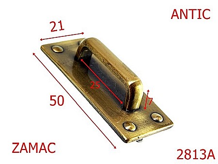 Sustinatori poseta - 2813A/SUSTINATOR ZAVORAS-25-mm---antic---4L4/4E7--