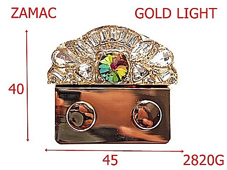 Inchizatori poseta - 2820G/INCHIZATOARE-45X40-mm---gold light---12C12--