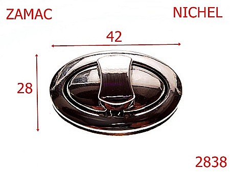 Inchizatori poseta - 2838/INCHIZATOARE  -42X28-mm---nichel---13G12--