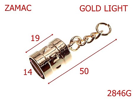 Clopotei poseta - 2846G/CLOPOTEL-14-mm---gold light-15B3--4L8--