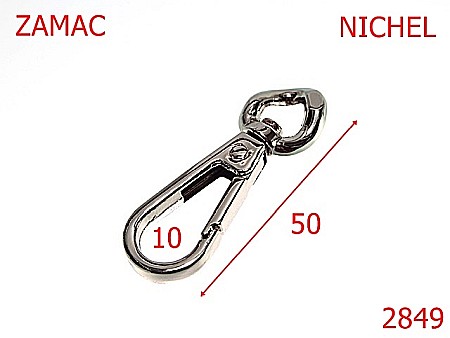 Carabine poseta - 2849/CARABINA LANT-10-mm---nichel---5E4--