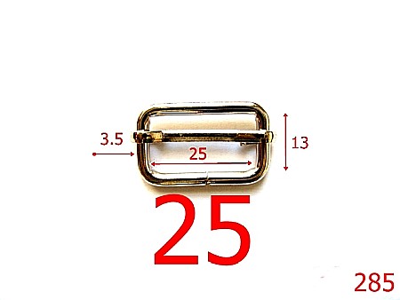 Catarame - 285/ADJUSTABLE BUCKLE-25-mm-3.5-nichel--1B3-6F1--A17