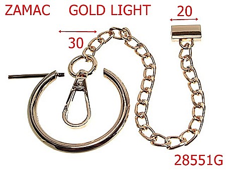 Inchizatori - 2851G/INCHIZATOARE-30-mm---gold light---12D13--
