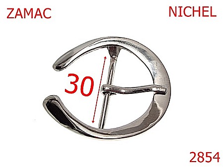 Catarame poseta - 2854/CATARAMA-30-mm---nichel---6D5--