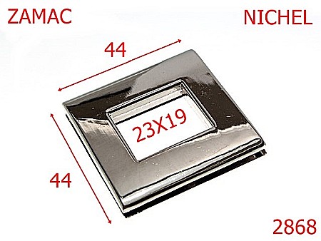 Ocheti - 2868/OCHET  PATRAT-40X40-mm---nichel-----