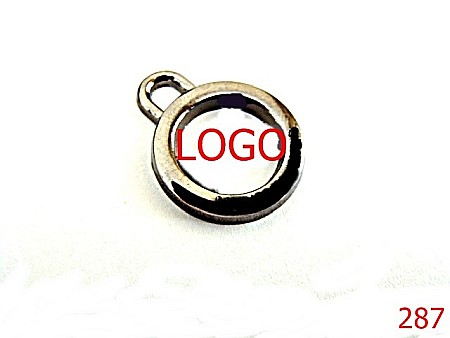 Accesorii metalice pentru marochinarie - 287/ORNAMENT  LOGO-Comanda-mm---nichel-----