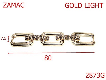 Accesorii confectii - 2873G/ORNAMENT-80-mm---gold light-15A6--15A6--