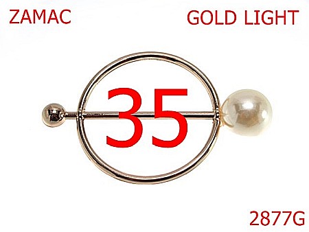 Accesorii confectii - 2877G/ORNAMENT-35-mm---gold light-15A6--15A6--