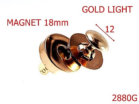 Magneti - 2880G/MAGNET   -18-mm---gold light-15B1--7G7--