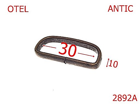 Pasant pafta - 2892A/TRECERE PAFTA-30-mm---antic---5J4--