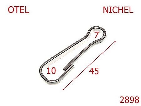 Carabine poseta - 2898/CARABINA SIMPLA-7-mm---nichel---5E6--