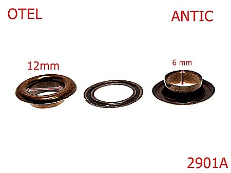Ocheti - 2901A/OCHET -12-mm---antic---2E6-2E8--