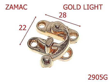 Inchizatori - 2905G/INCHIZATOR-28X22-mm---gold light---12C8--