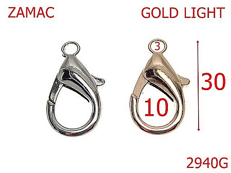 Carabine poseta - 2940G/CARABINA MICA-3-mm---gold light--5D9-5A6--H43