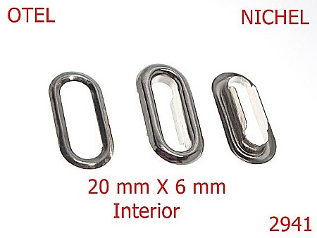 Ocheti - 2941/OCHET OVAL-20-mm---nichel---1D1--