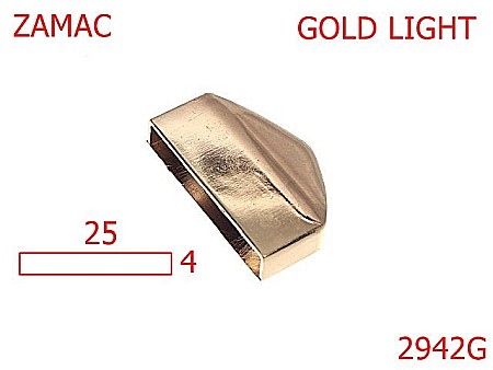 Terminatie fermoar - 2942G/TERMINATIE FERMOAR-25-mm---gold light---11B3-7E3--