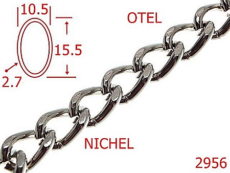 Lant poseta - 2956/LANT OTEL POSETA-10.5-mm-2.7-nichel---7K7--