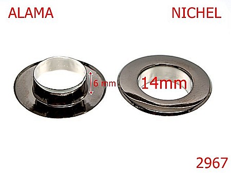 Ocheti - 2967/OCHET INOXIDABIL-14-mm---nichel-----