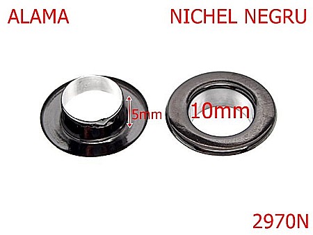 Ocheti - 2970N/OCHET INOXIDABIL-10-mm---nichel negru-----