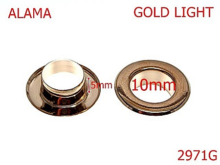 Ocheti - 2971G/OCHET INOXIDABIL-10-mm---gold light-----