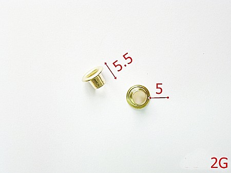 Ocheti - 2G/OCHET 5MM GOLD-5-mm---gold---2B7--J12
