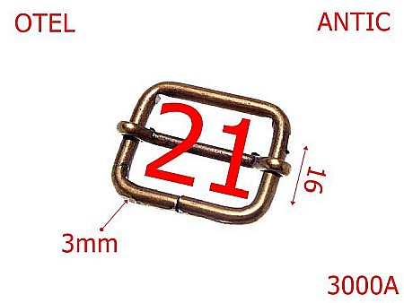 Catarame cu reglaj - 3000A/CATARAMA CU REGLAJ-21-mm-3-antic--1A5-6H1--