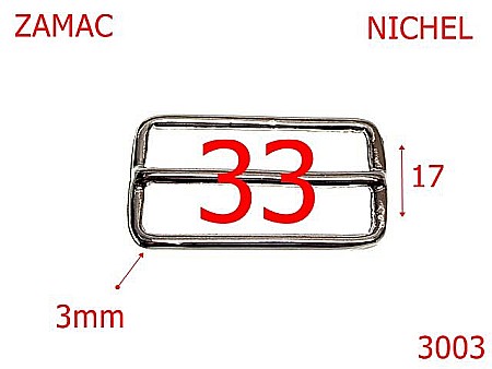 Catarame cu reglaj - 3003/CATARAMA CU REGLAJ-33-mm-3-nichel--1D6-1B4-6H1--
