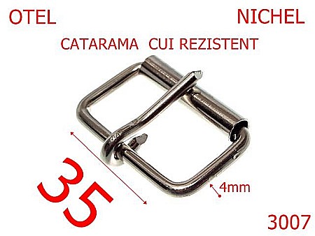 Catarame rola si 1 cui - 3007/CATARAMA CU ROLA   -35-mm-4-nichel--7F2-6J5--