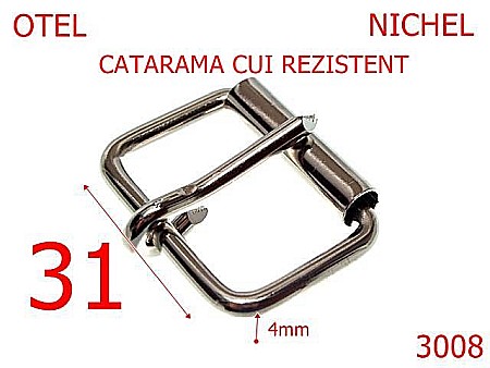 Catarame rola si 1 cui - 3008/CATARAMA CU ROLA   -31-mm-4-nichel--7F5-7E7-1C1/6H4--