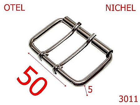 Catarame cu rola si 2 cuie - 3011/CATARAMA CU ROLA   -50-mm-5-nichel-7E.4-7G4-7F4-7H4-7G6-7H5-6H8-7J3/6I4/6K4-6F5-
