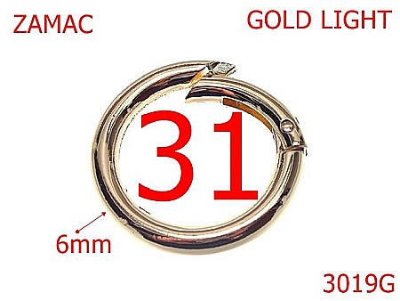 Inele carabina - 3019G/INEL CARABINA-31-mm-6-gold light-23E..6-23F2----