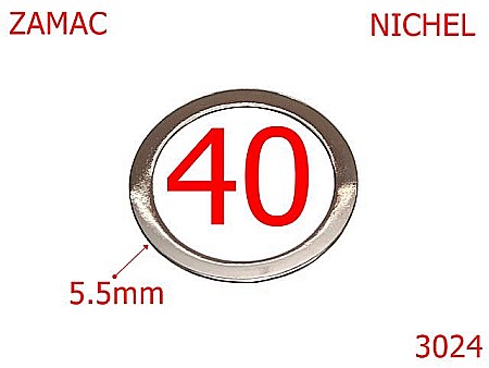 Inele rotunde - 3024/INEL ROTUND -40-mm-5.5-nichel---4A2--