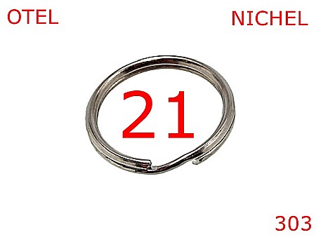 Inele breloc - 303/INEL BRELOC CHEI  2.CM NIKEL-21-mm---nichel---4E1--T36