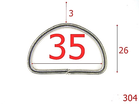 Inele D - 304/INEL D 3.5 CMX 3MM NIKEL-35-mm-3-nichel---2G2-7C4/4I3--