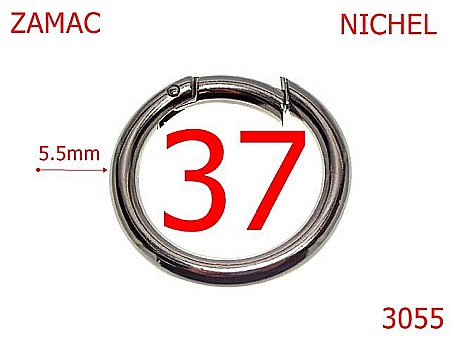 Inele carabina - 3055/INEL CARABINA-37-mm-5.5-nichel-23D1----