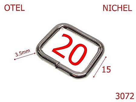 Inele dreptunghiulare - 3072/INEL DREPTUNGHIULAR-20-mm-3.5-nichel---3i5-2E2-3G4--